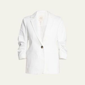 NWOT Cinq à Sept Khloe White Denim Blazer